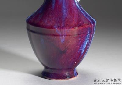 图片[3]-Vase with two handles in imitation Jun-ware glaze, Qing dynasty, Qianlong reign (1736-1795)-China Archive